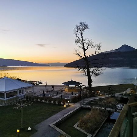 Lac Annecy plage privée, Duplex Baie des voiles Duingt Esterno foto