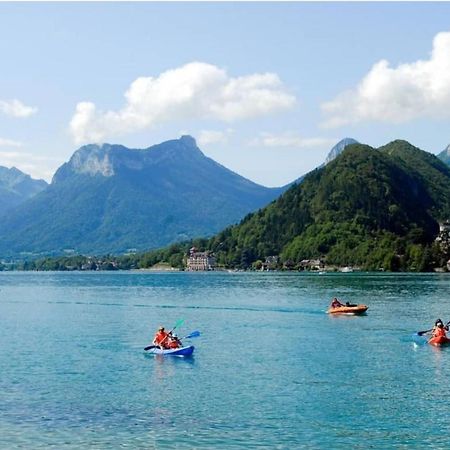 Lac Annecy plage privée, Duplex Baie des voiles Duingt Esterno foto