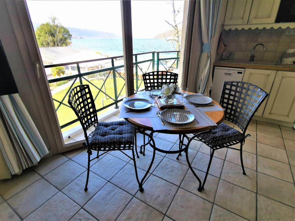 Lac Annecy plage privée, Duplex Baie des voiles Duingt Esterno foto