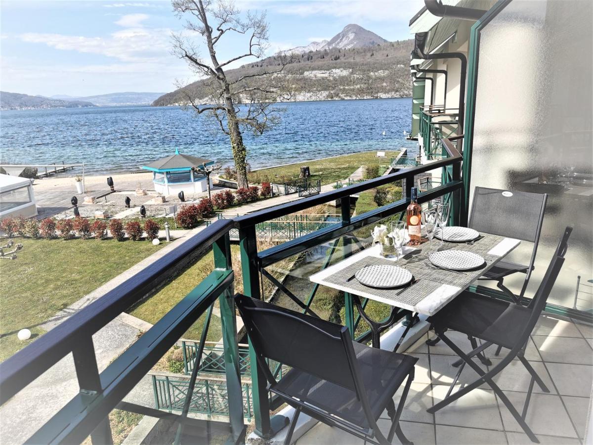 Lac Annecy plage privée, Duplex Baie des voiles Duingt Esterno foto