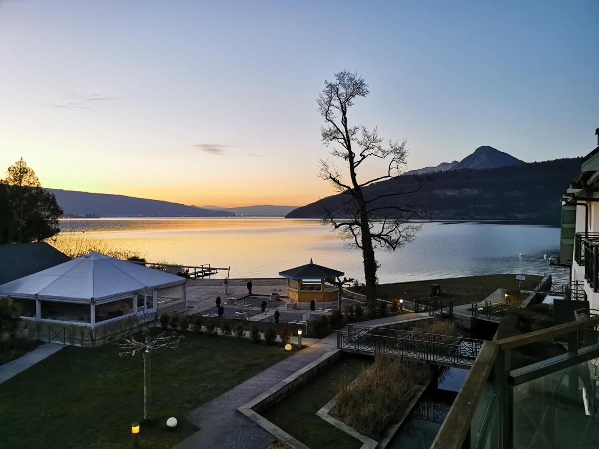 Lac Annecy plage privée, Duplex Baie des voiles Duingt Esterno foto