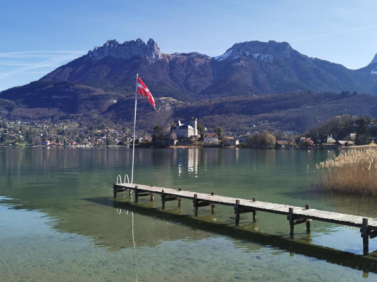 Lac Annecy plage privée, Duplex Baie des voiles Duingt Esterno foto
