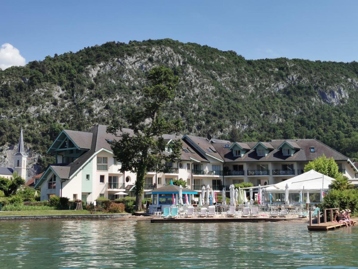Lac Annecy plage privée, Duplex Baie des voiles Duingt Esterno foto