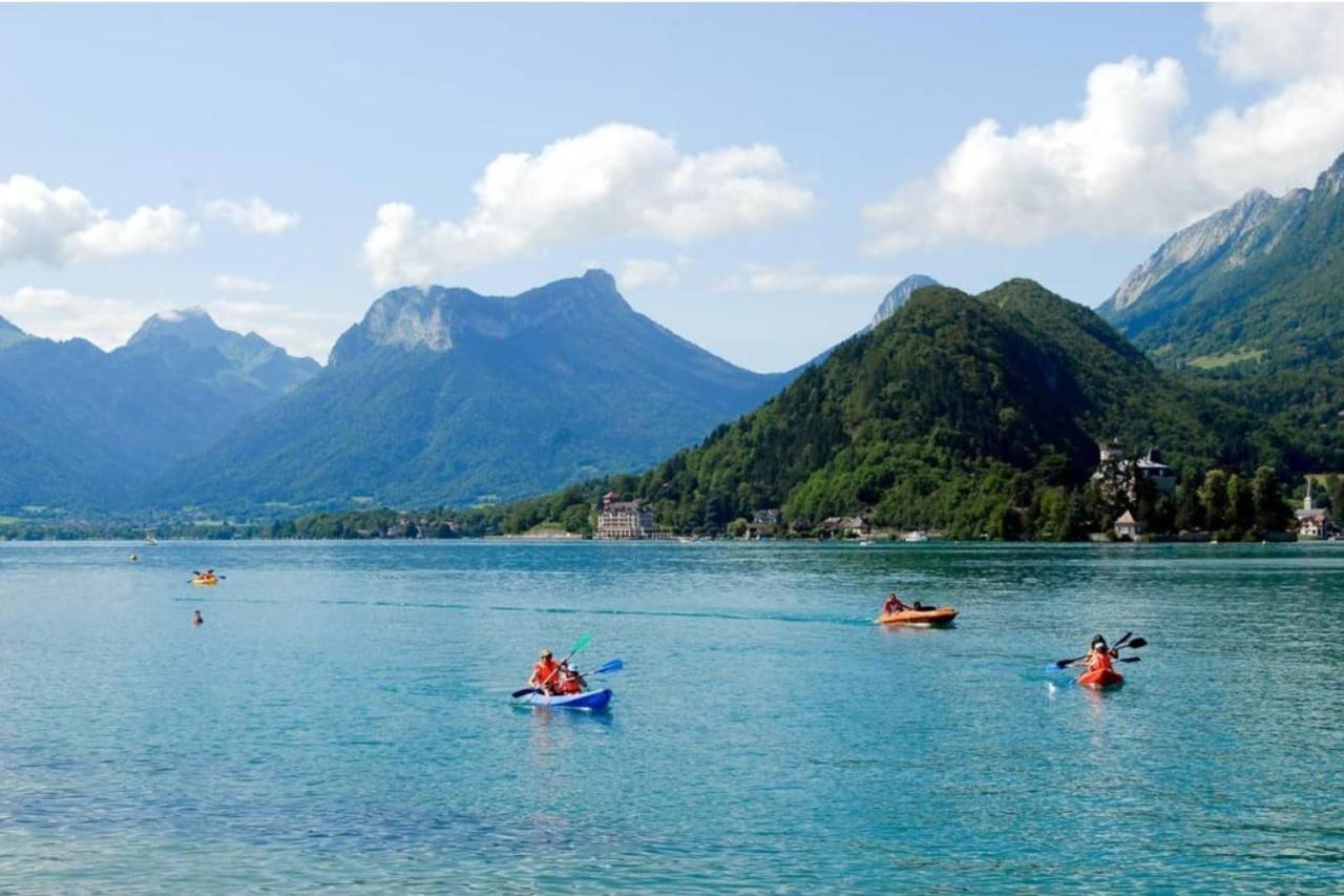 Lac Annecy plage privée, Duplex Baie des voiles Duingt Esterno foto