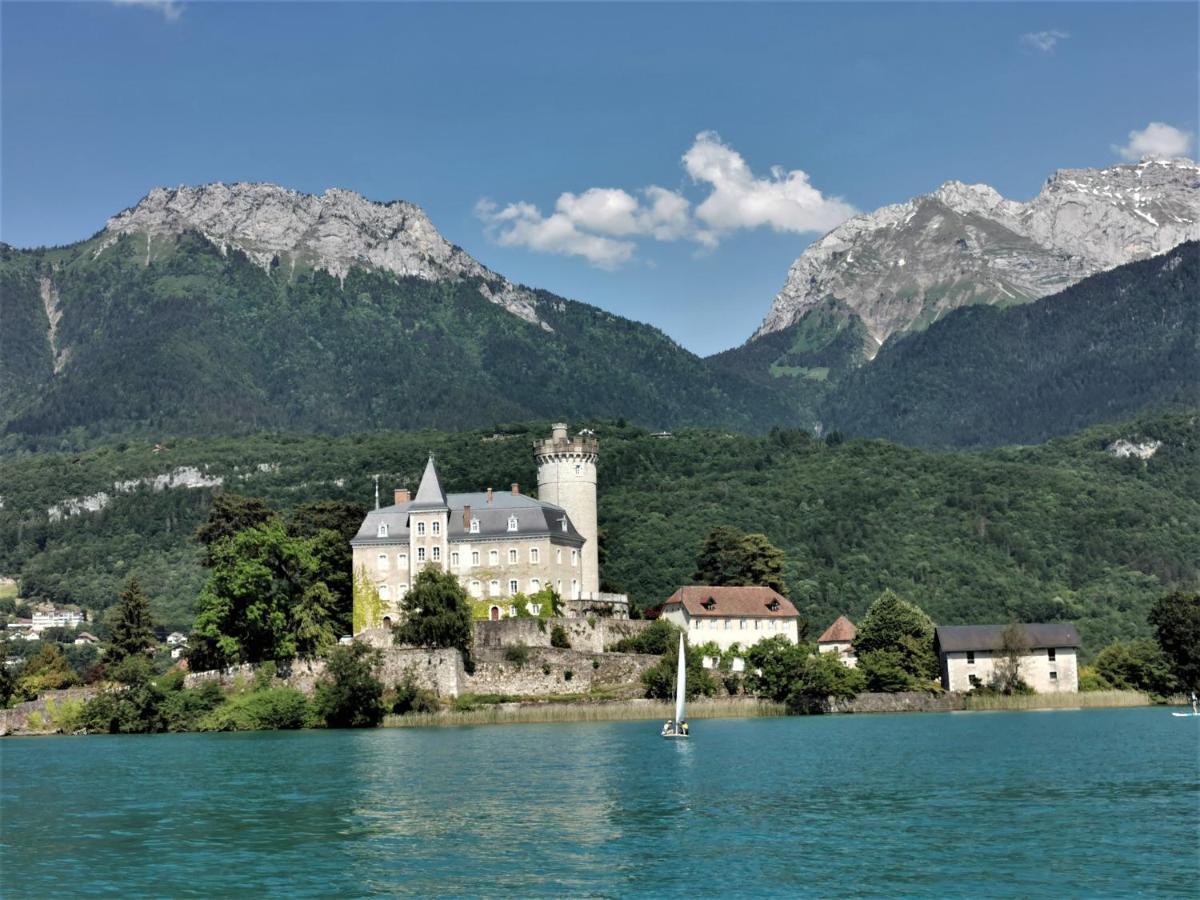 Lac Annecy plage privée, Duplex Baie des voiles Duingt Esterno foto