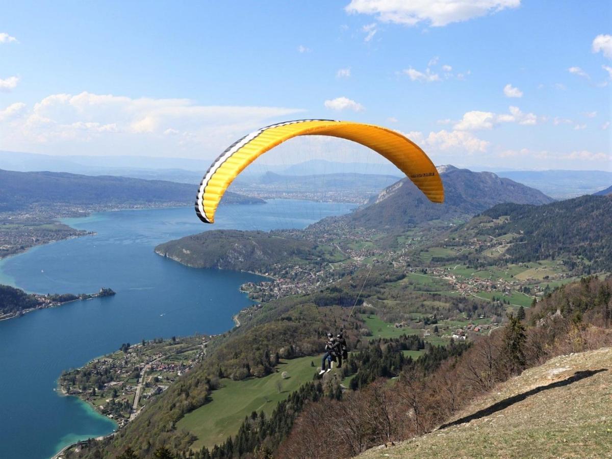 Lac Annecy plage privée, Duplex Baie des voiles Duingt Esterno foto