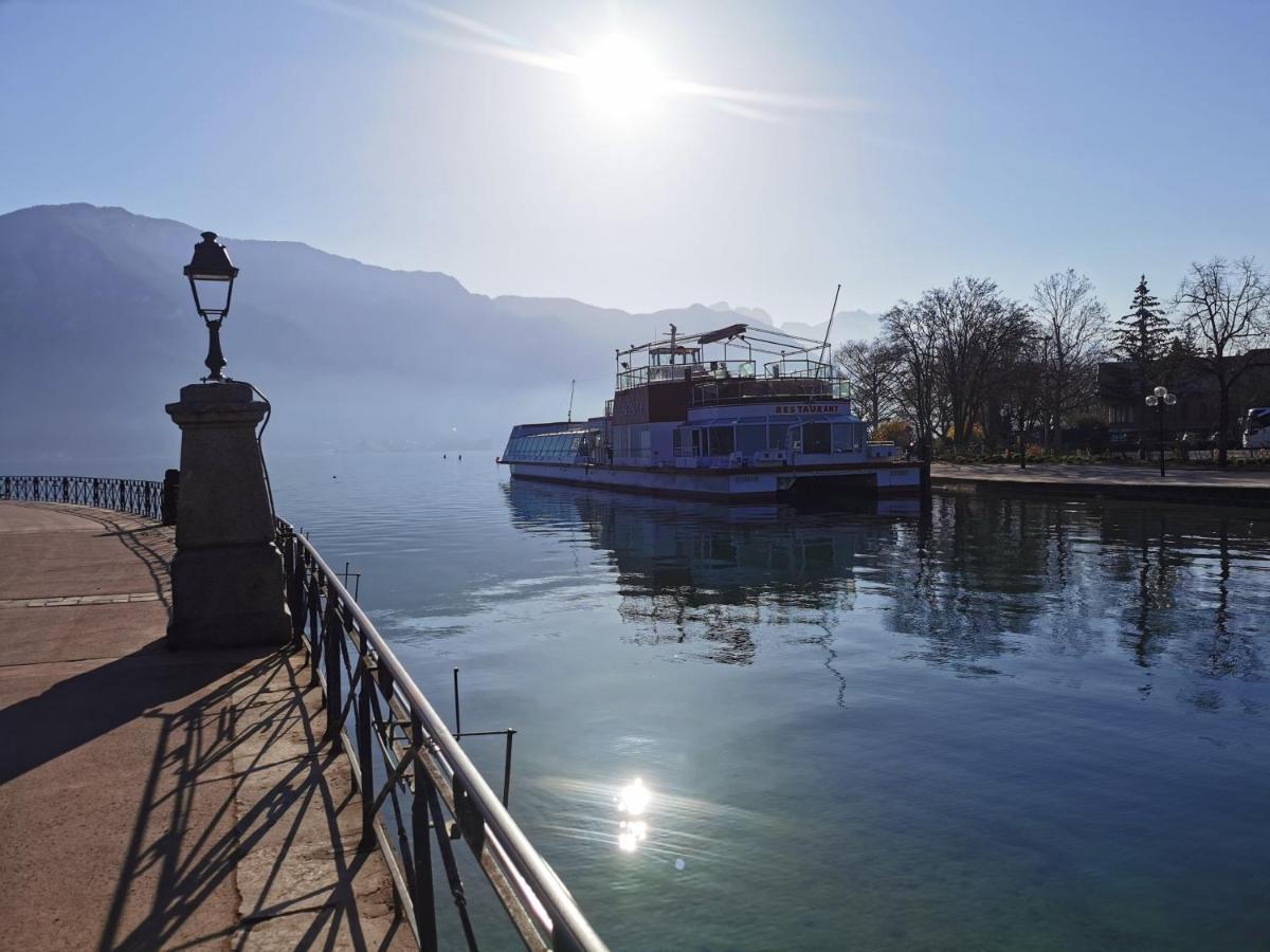 Lac Annecy plage privée, Duplex Baie des voiles Duingt Esterno foto