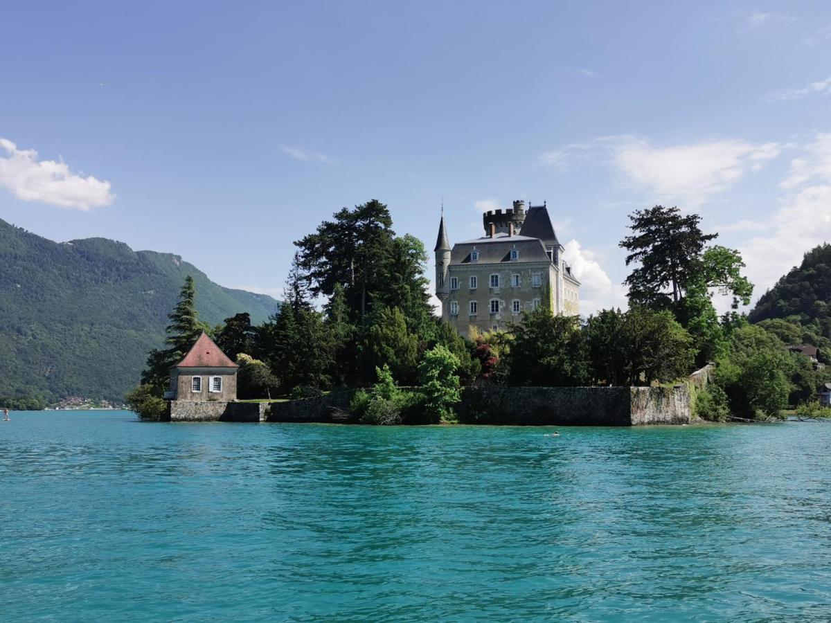 Lac Annecy plage privée, Duplex Baie des voiles Duingt Esterno foto